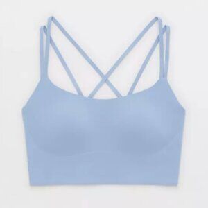 Aerie Sports Bra (Blue, M DD / 34 DD / 34 E)